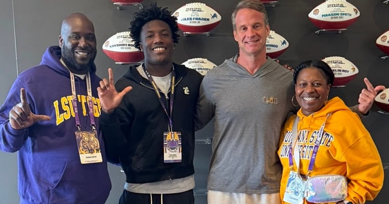 LSU is the Rivals RPM leader for 5-star CB Joshua Dobson